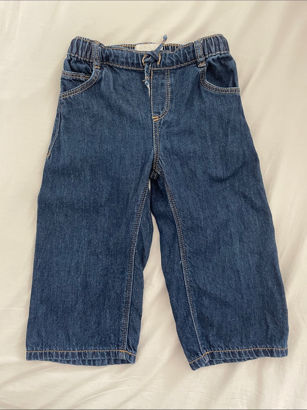 Zara Kids Casual Blue Denim Pull-On Pants Size 3Y